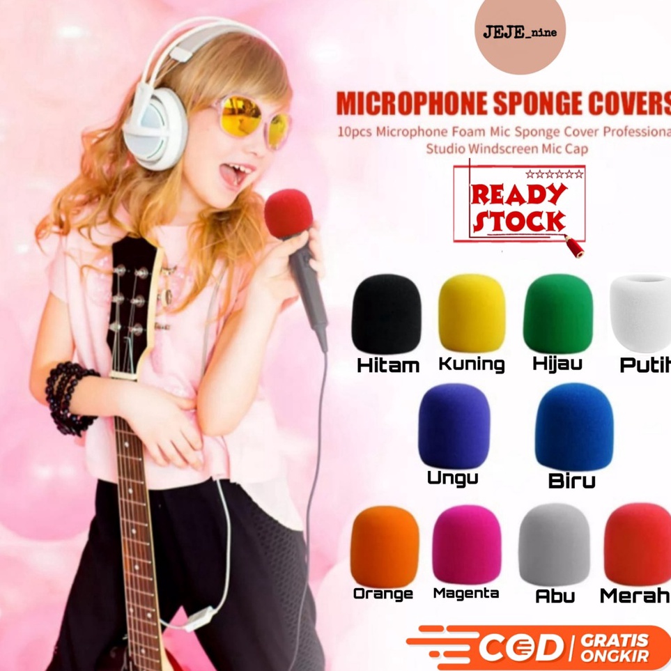 Ready TERMURAH busa mic besar /busa mic condensor / cover mic busa /pelindung mikrofon /busa mikrofo