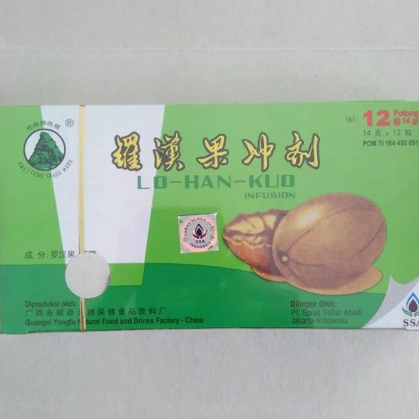 

Model Terkini Lo Han Kuo Infusion Isi 12 Potong