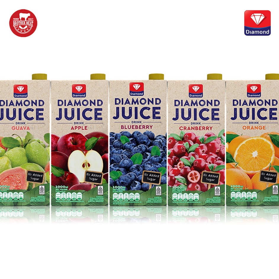 

☍✭✽ DIAMOND UHT Juice Drink 1 Liter/1000ml, Jus Buah Harga Murah