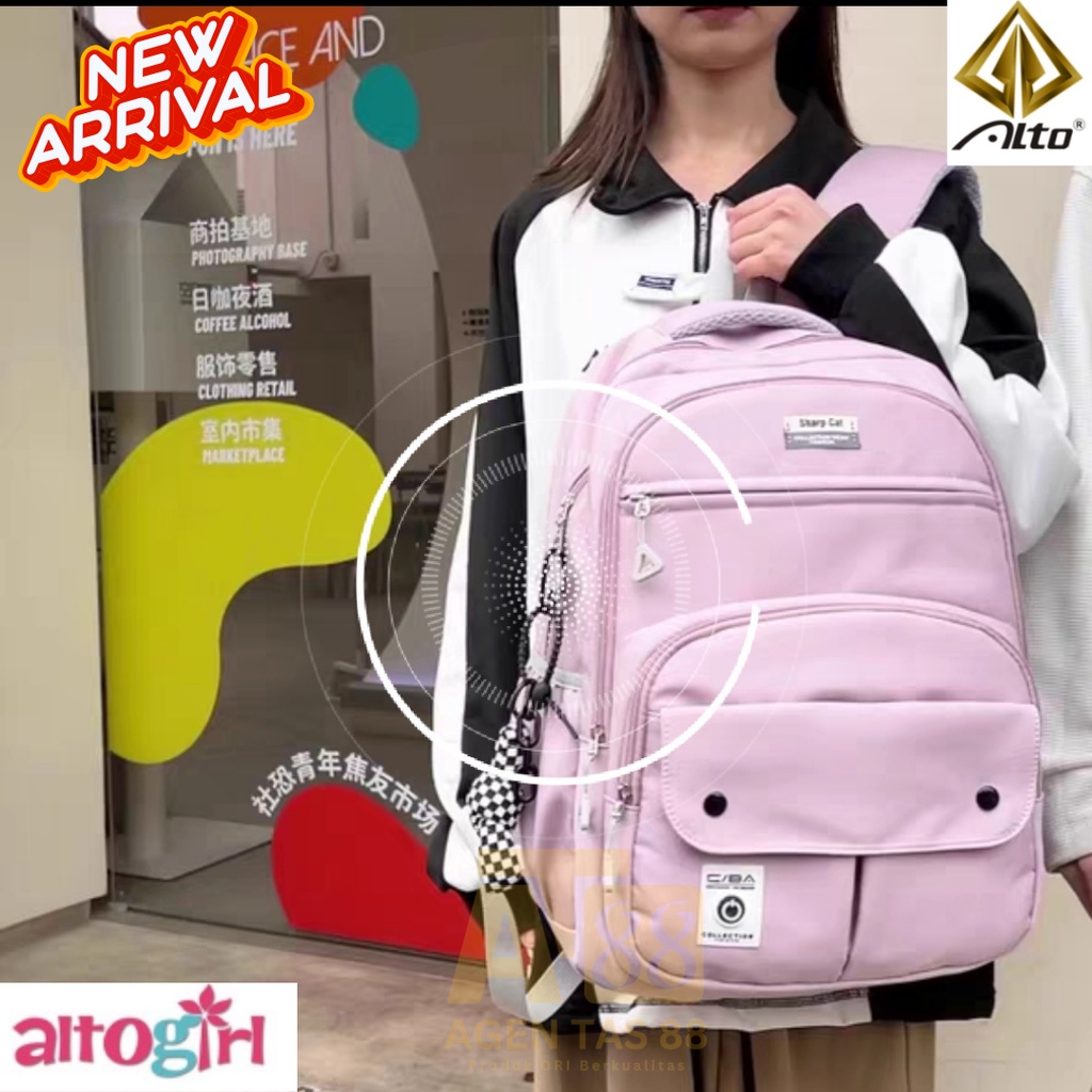 TAS RANSEL SEKOLAH WANITA KOREA IMPORT TAS SEKOLAH ANAK PEREMPUAN SD SMP SMA IMPOR ALTO ORI 11