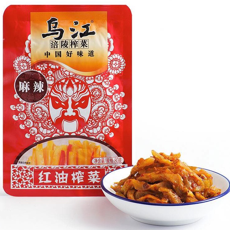 Paling Popular Wujiang acar | sayur asin | Cemilan China 乌江榨菜 Wujiang Mustard - OBOR FOOD