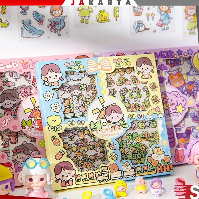 

MVPM4494 XC26619 OSM JKT 5576 Stiker Set 100 lembar / Sticker Box Stiker Set Aesthetic Dekor Buku / Sticker Motif Kartun Korea Lucu Anti Air