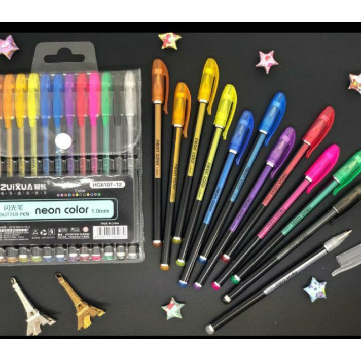 

ZJJZ1776 TERMURAH pen gel warna warni NEON/color pen/gel pen color/pen NEON