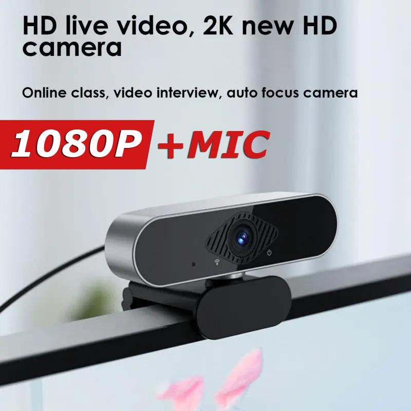Webcam Laptop Full HD 1080p + Microfon Webcam Komputer Web Camera PC