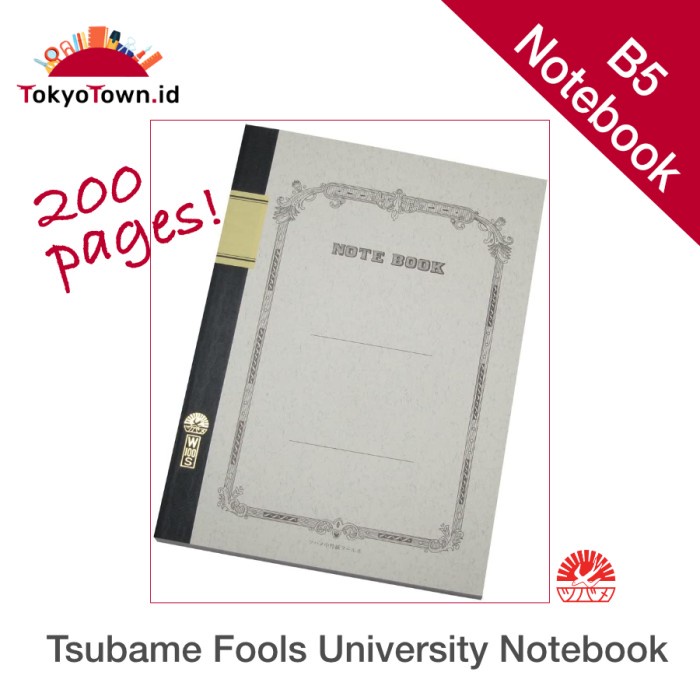 

Terlaris Tsubame Fools University Notebook B5 High Quality Japanese