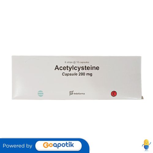 ACETYLCYSTEINE INDOFARMA 200 MG BOX 60 KAPSUL