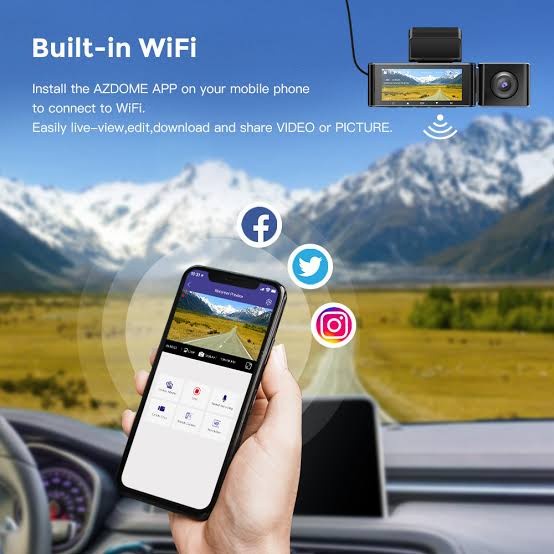NEW X3 DASHCAM 3 CAMERA 4K WIFI GPS DASH CAM CAR DVR ORIGINAL TERBARU