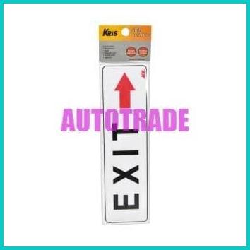 

KRIS SIGN ACRYLIC EXIT STICKER ANODIZED STIKER EXIT KIRI DAN KANAN 20JVLZ3 tools n parts