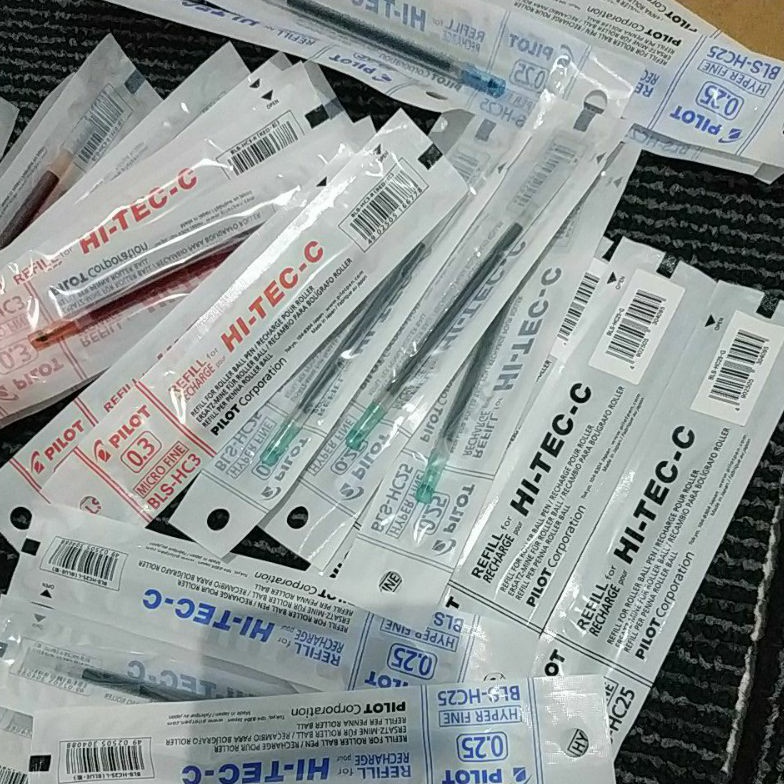

Terbaru 8.8 refill isi ulang hi tec pilot 0.3. 0.4 dan 0.25mm satuan hitec