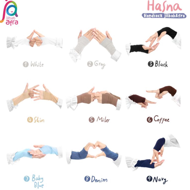 Langsung Atc.. [ MANSET TANGAN ] ORIGINAL JILBAB ARFA Hasna Handsock Material Kaos Rayon  Cocok Untu