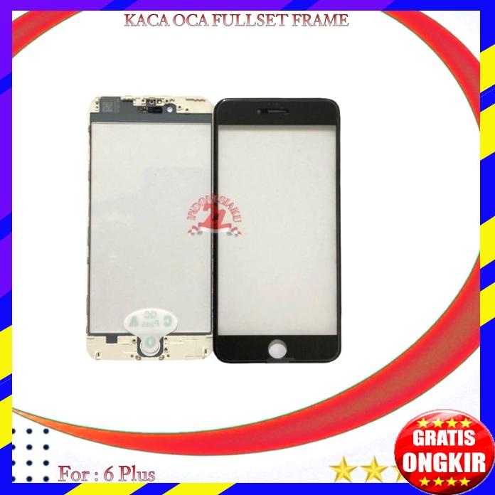 Kaca Lcd Iphone 6 Plus Frame+Oca New Original