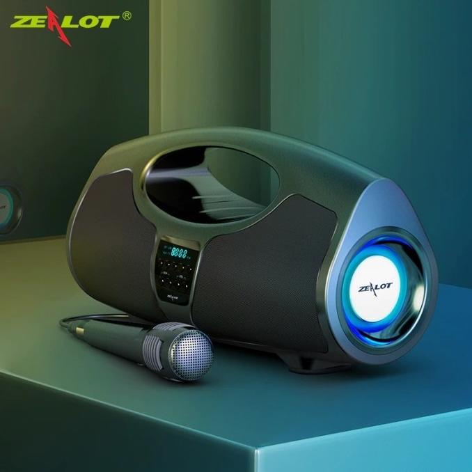 Zealot Portable Bluetooth Speaker Powerful Boombox 40W - P1 - Black