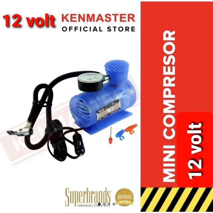 Terlaris Mini Air Compressor / Pompa Angin Mobil / Kompresor Mini Kenmaster