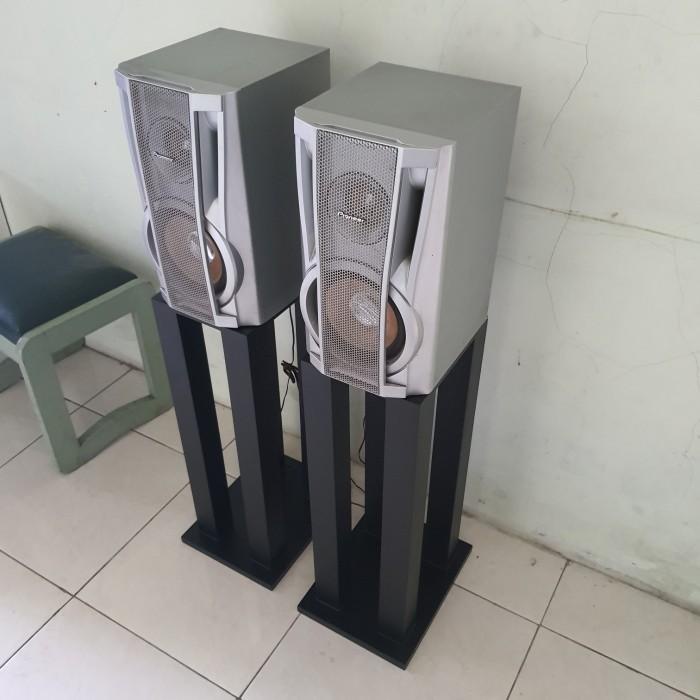 Speaker Stand Kayu Model 4 pilar Tinggi Best Seller
