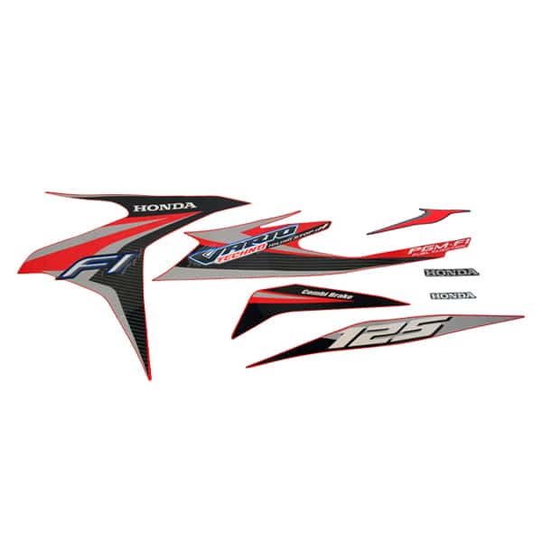 Sticker Body Set Kanan Merah Honda Vario Techno 125 FI CBS ISS 871X0KZRB30ZBR