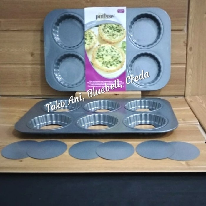 

✅Termurah Patisse Mini Quiche Pan With Removable Bottom 6 Cav. 10Cm H 2Cm Each Bisa Gojek