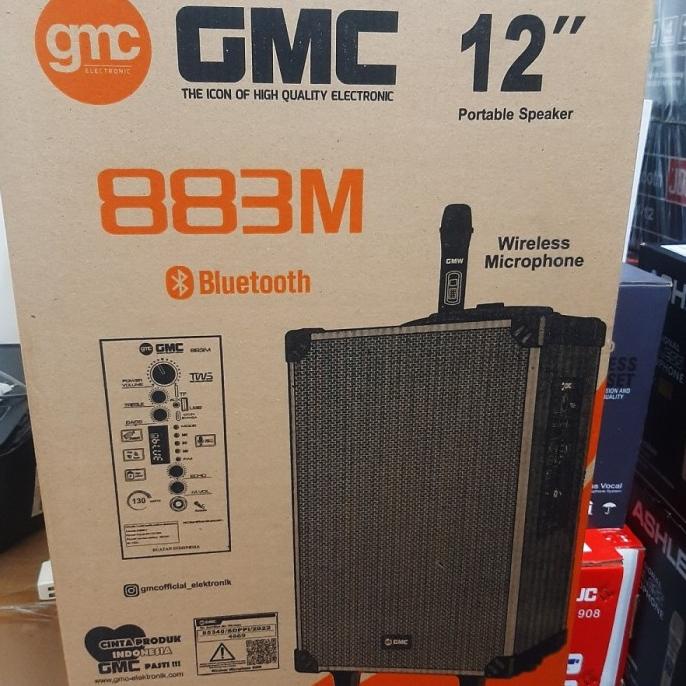 SPEAKER GMC 883 M BLUETOOTH 12" + 1 MIC