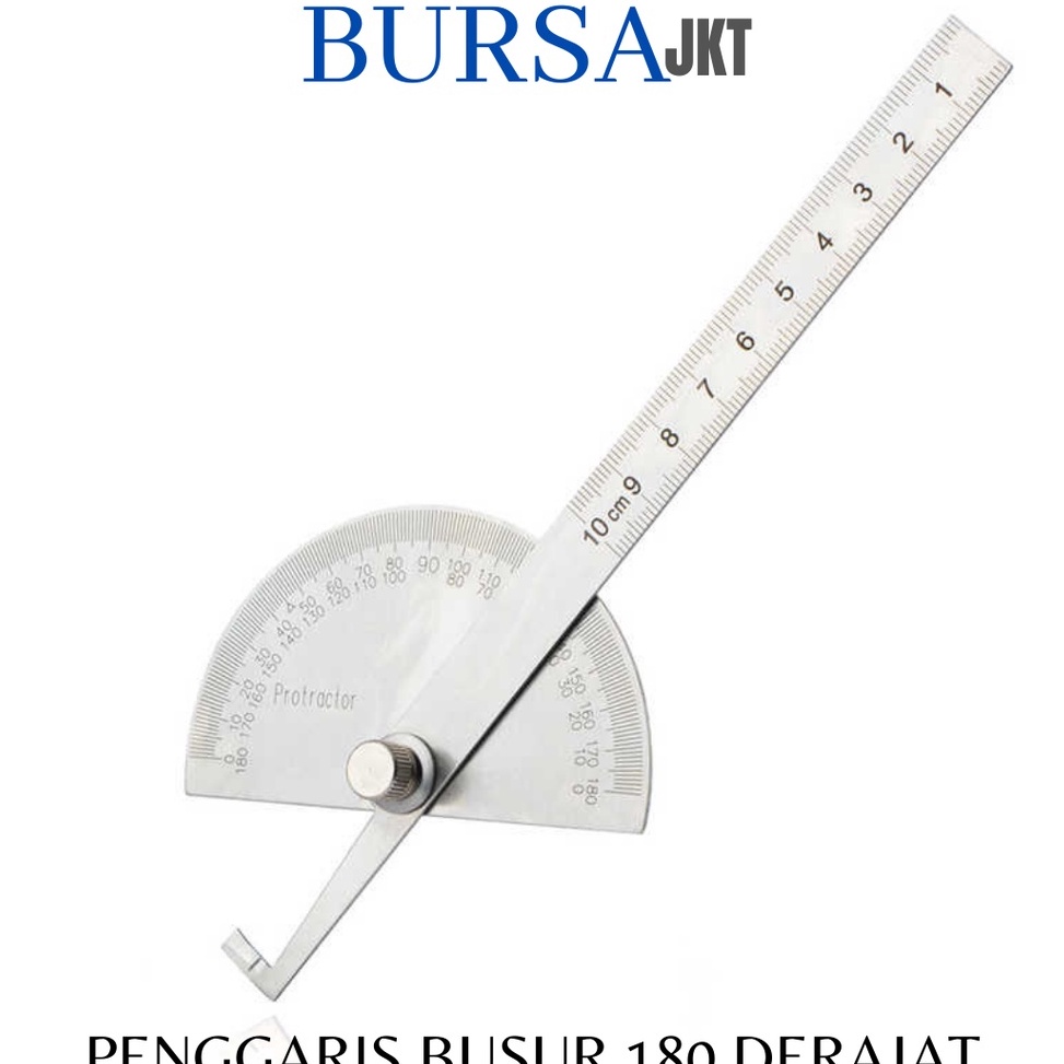 

Star 9.9 PENGGARIS BUSUR 180 DERAJAT STAINLESS STEEL PENGUKUR SUDUT