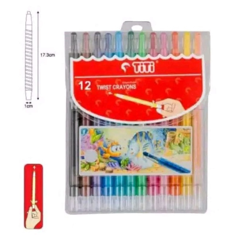 

TERLARIS BRANDS FESTIVAL Crayon Krayon PUTAR Panjang TiTi 12 & 24 Warna Twist