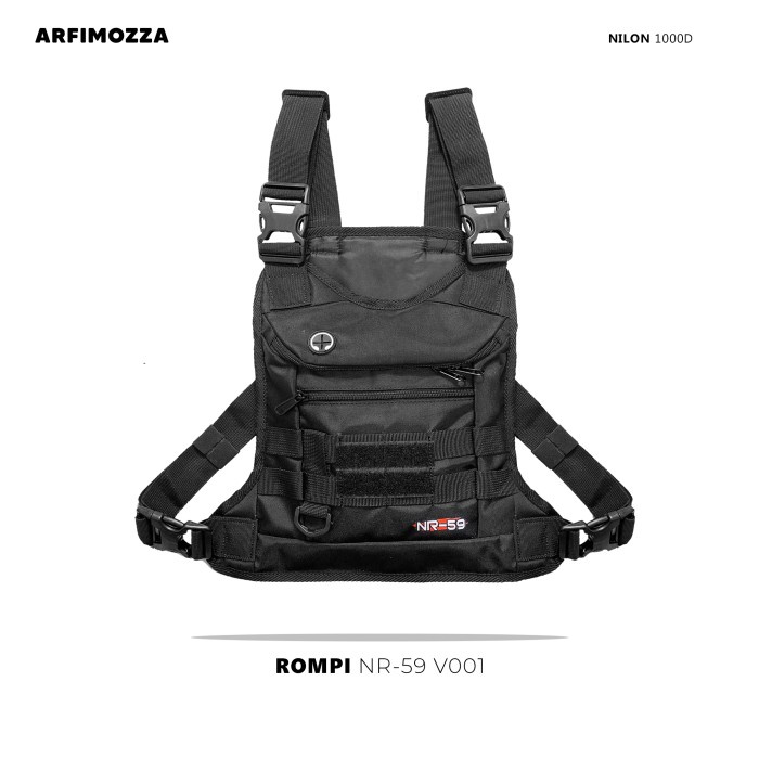 Tas Dada Rompi Tactical Army Black Original Nr-59