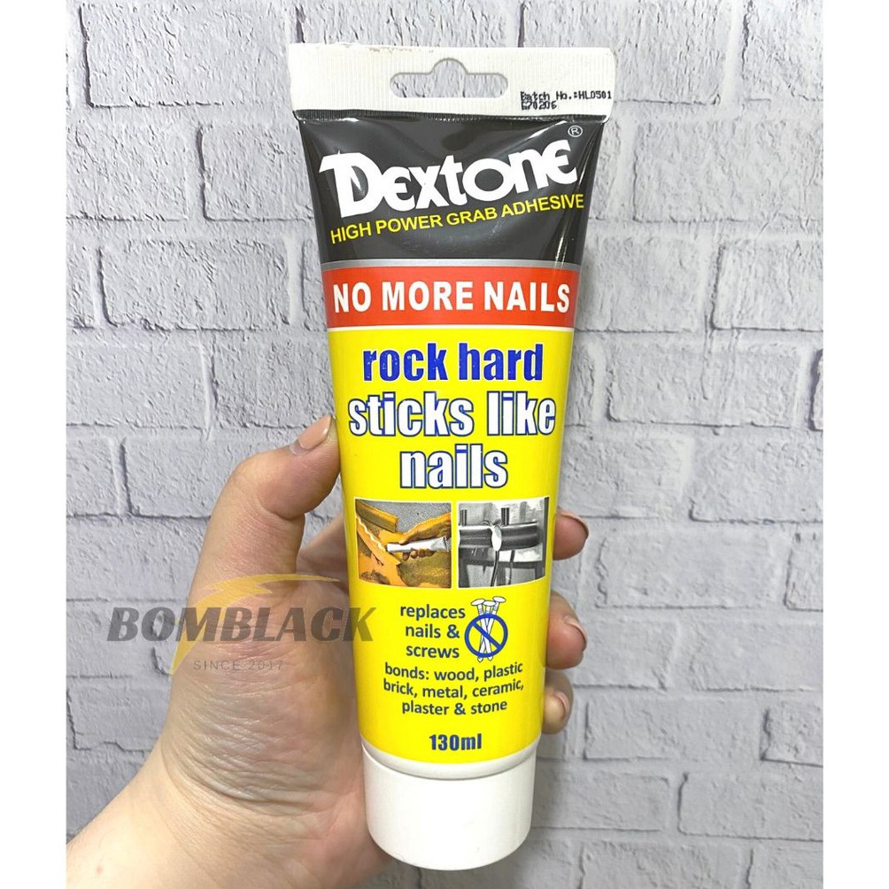 

8.8 Promo Brand Lem Dextone No More Nails Anti Paku Keramik Kayu Metal Batu Super Kuat