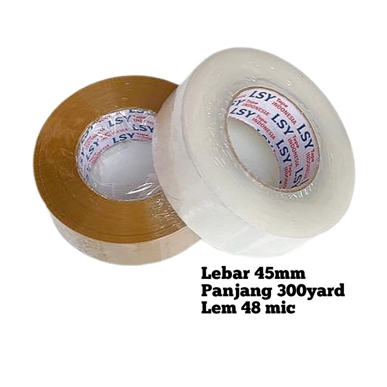

6.6 Promo >> lakban bening / coklat jumbo 300yard full KUALITAS DAIMARU tebal 48 micron