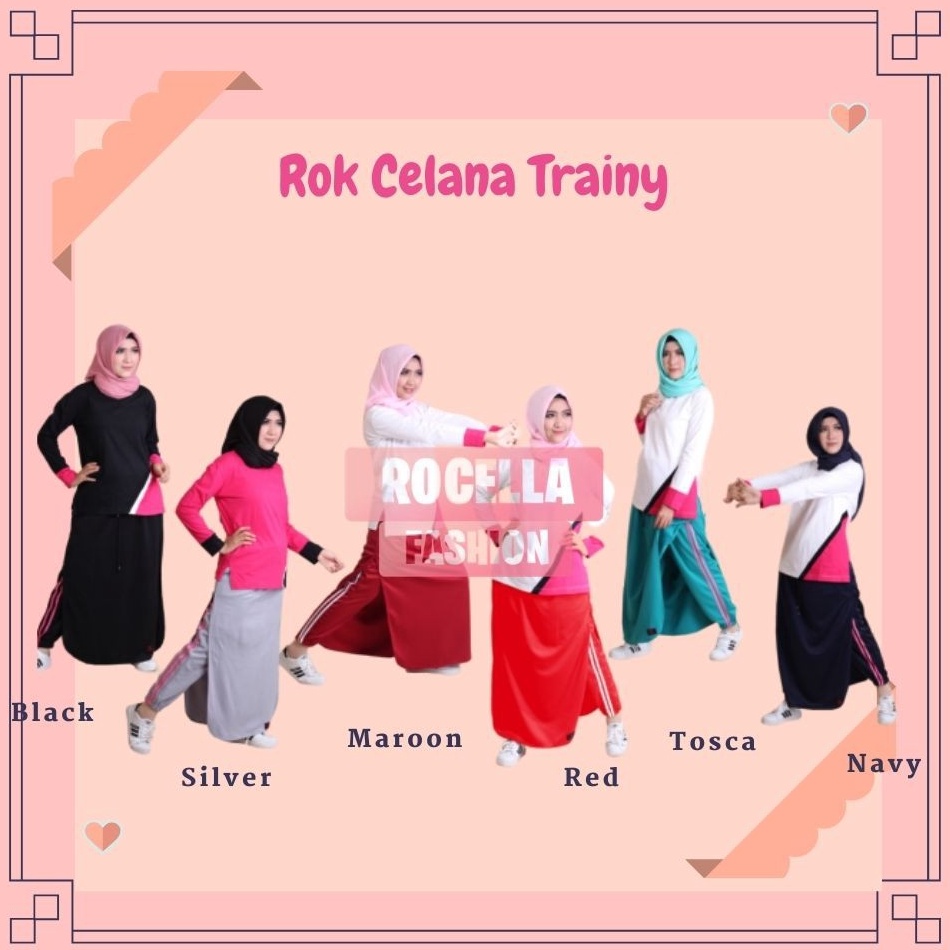 LANGSUNG ATC ROCELLA ROK CELANA TRAINY, ROK CELANA OLAHRAGA, ROK CELANA OLAHRAGA MUSLIMAH, ROK OLAHR