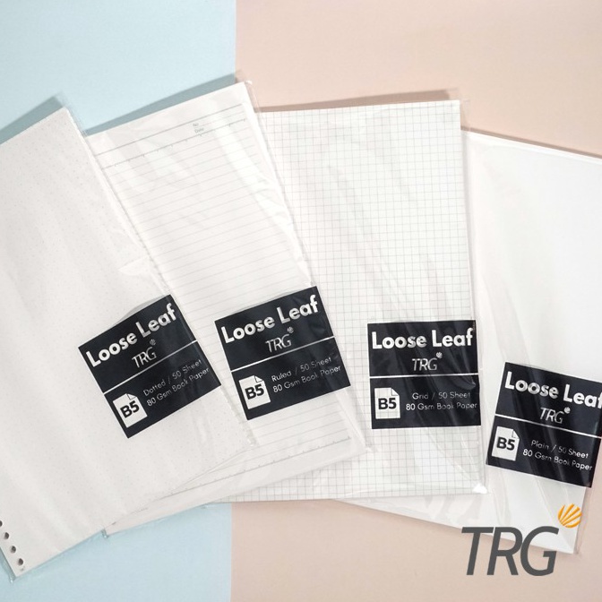 

8.8 SALE TRG - Isi Loose Leaf Book Paper B5 TRG - Refill Binder Bookpaper Dotted Grid Plain B5 TRG