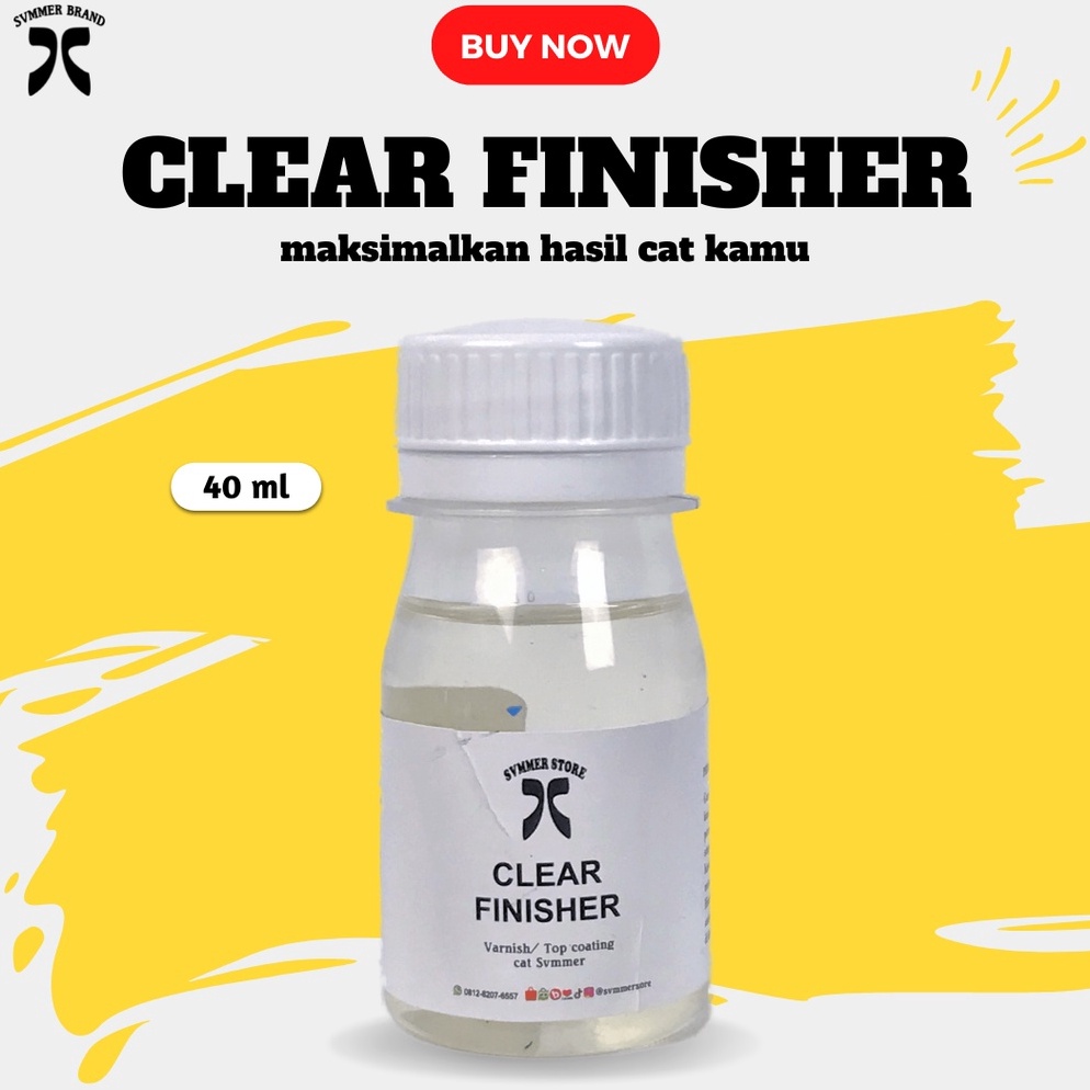 

7.7 Flash Sale Clear Finisher Cat Sepatu Cat Akrilik untuk Kaca/ Kulit/ kanvas Leather Paint Cat Kanvas - Summer Brand