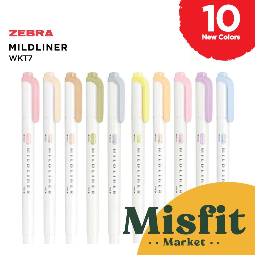 

86 ZEBRA MILDLINER WKT7 Double-Sided Highlighter - Fine / Bold Mild liner 43