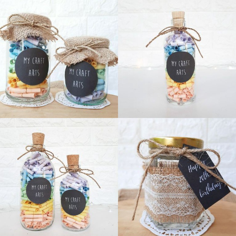 

12.12 SALE Messages in a Jar / Bottle [BELUM DITULIS/BLANK PAPER] @mycraftarts