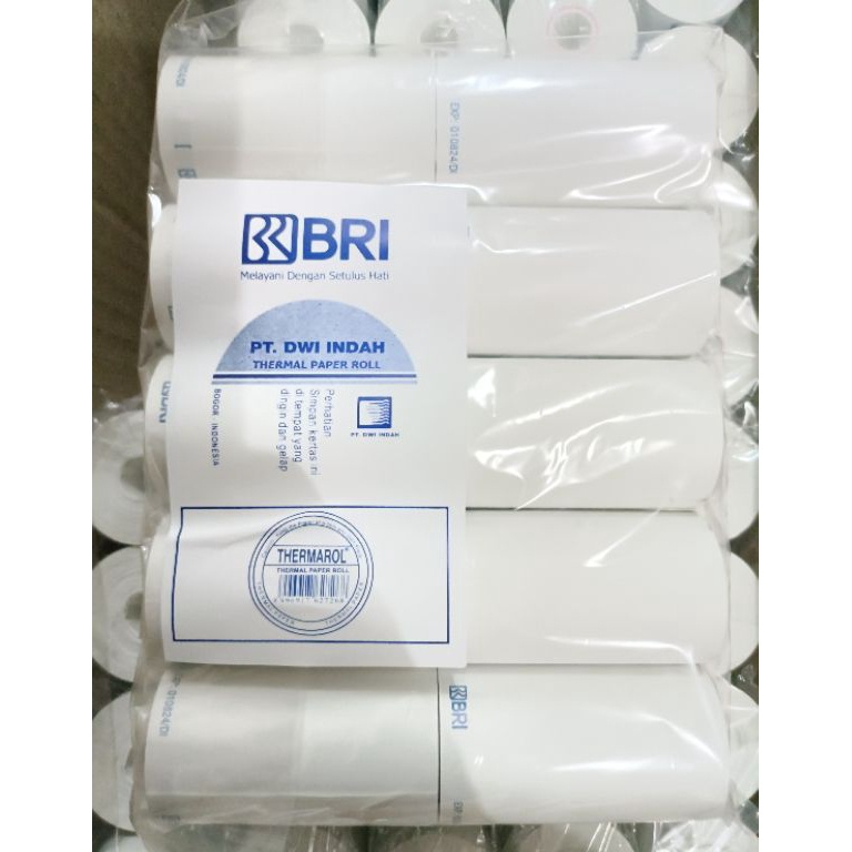 

✣ KERTAS STRUK THERMAL 57x33 EDC BRI/AGEN BRILINK/LOGO BRI (1pak) 8245