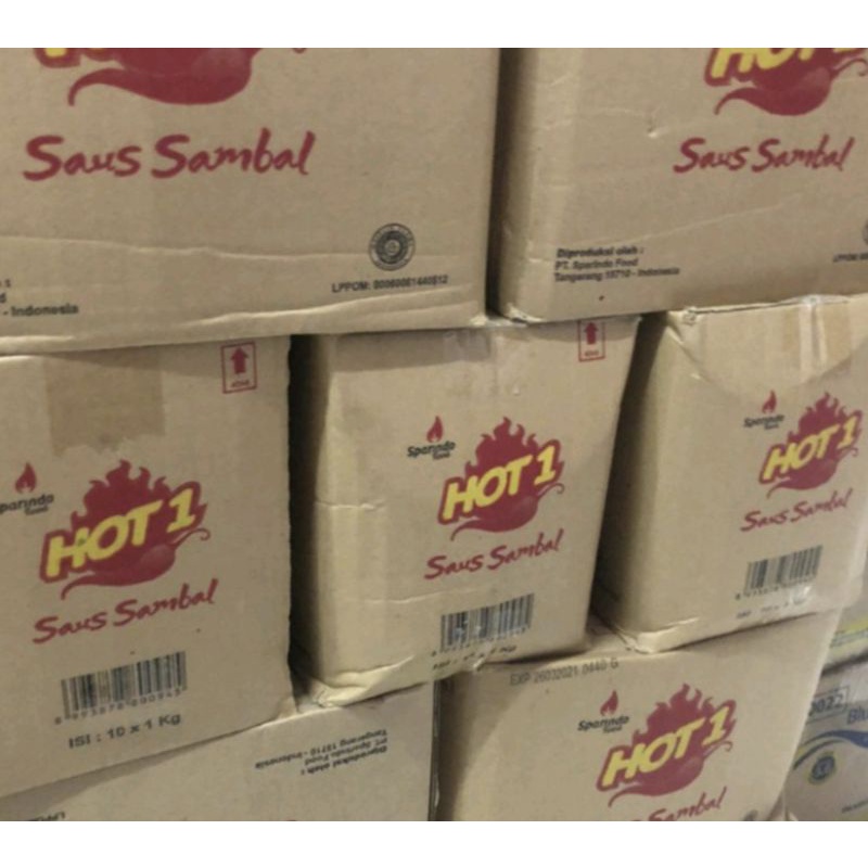 

Hot 1 Saus Sambal Kemasan Refill 1 kg (Dus)