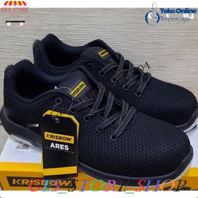 ➚➹✲ Sepatu Safety Krisbow ARES ||Safety Shoes Krisbow ARES || Sepatu Safety Krisbow ARES sporty Model Baru