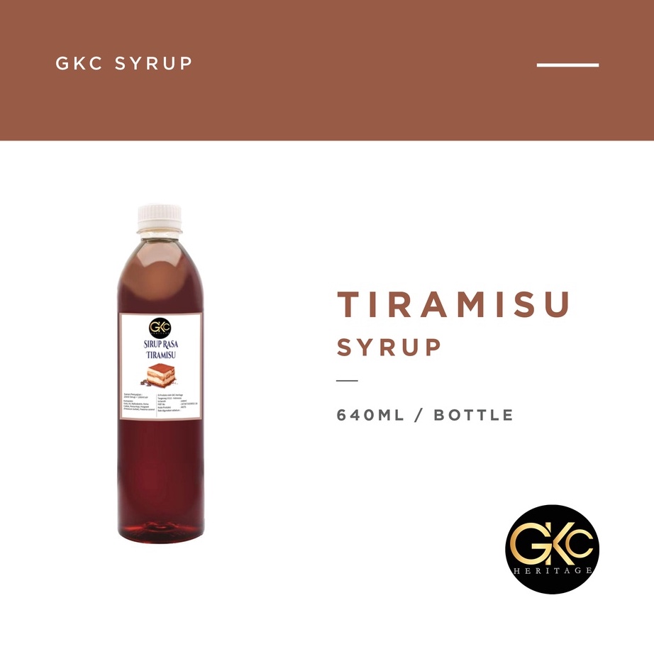 

Terbatas Sirup Tiramisu / Tiramisu Syrup Minuman GKC Heritage 640 ml (Import Quality)