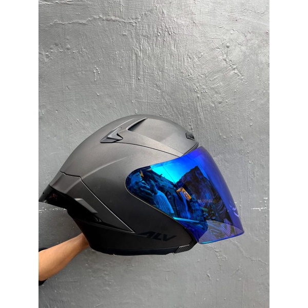 GRATIS SPOILER HELM ALV ULTRON SOLID SNI VISOR REVO BLUE