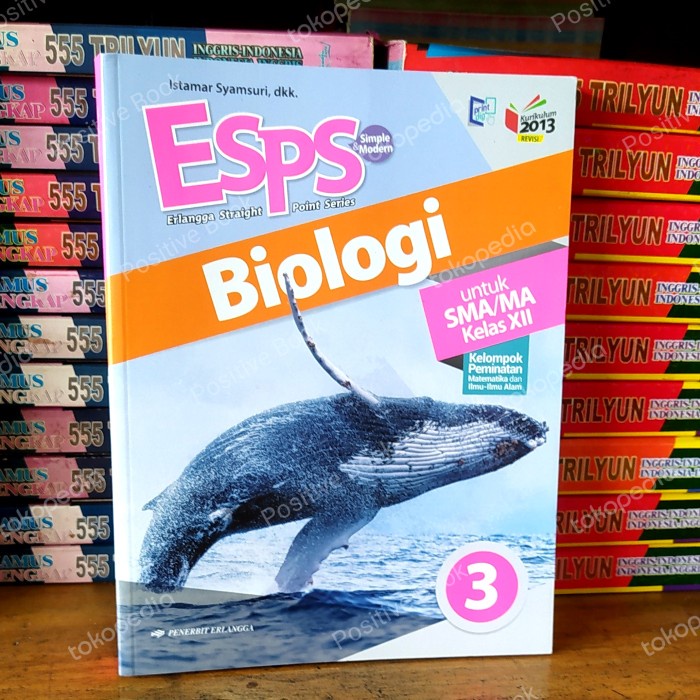 DISKON SPESIAL ESPS BIOLOGI SMA KELAS 12 K13 PEMINATAN ERLANGGA TERBARU