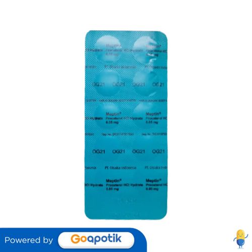 MEPTIN 0.05 MG BLISTER 10 TABLET