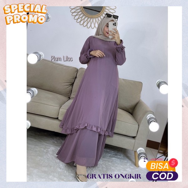 Dress Pesta Kondangan Dres Baju Gamis Model Terbaru Gamis Wsnita Lebaran 2024 Bsju Gamis Syarii Gms 