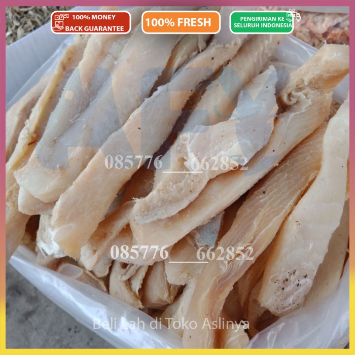 

Ikan Asin Hiu / Cucut Asin 1Kg 500Gr / Jambal Hiu Mentah Kalimantan - 1kg