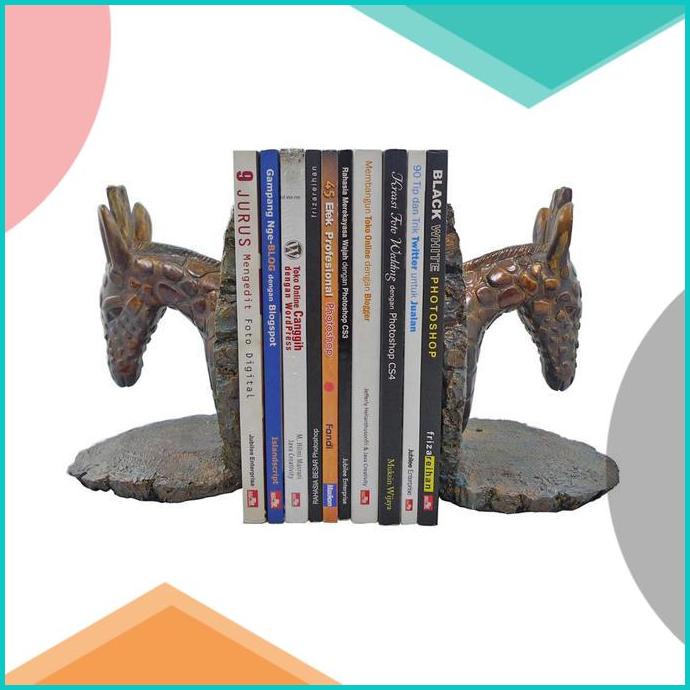 

Hermosa Pengganjal Buku/Pembatas Buku/Book End Head Giraffe 20JVLZ3 tools