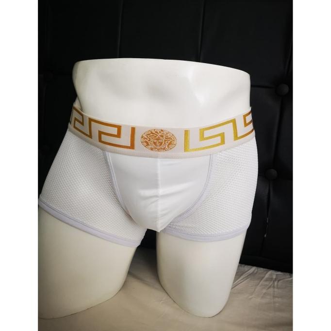 Boxer Brief Versace, Celana Dalam Pria transparan fishnet sexy