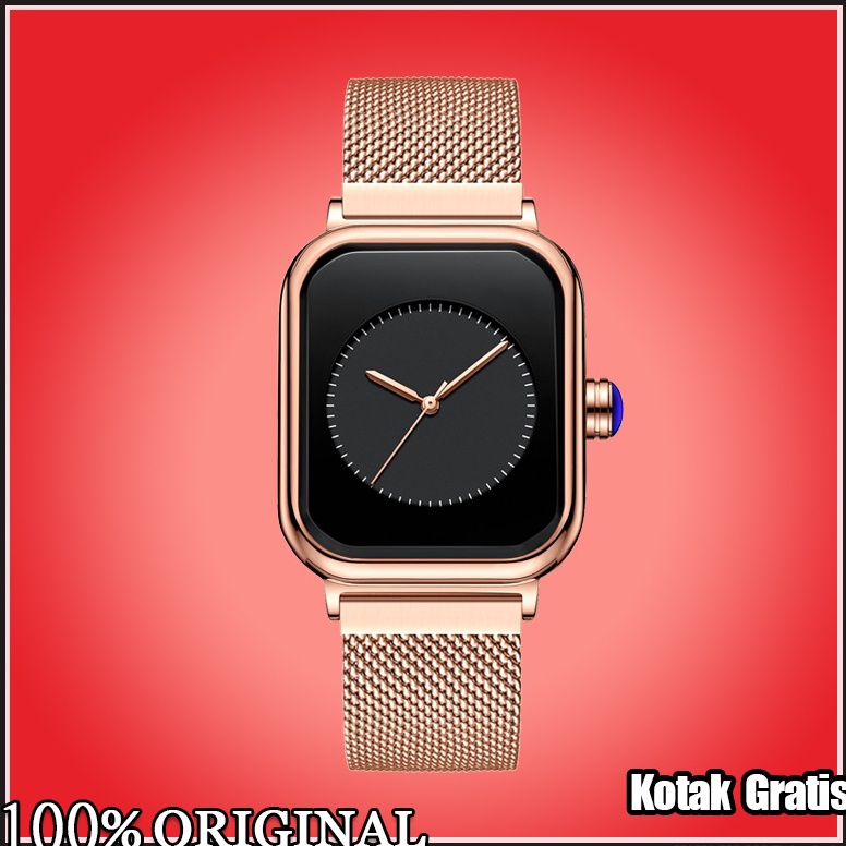 Sale.. VaVa Voom 2391 Jam Tangan Wanita Mode Bisnis Display Kuarsa Jam Wanita Tali Jala Tahan Air Ja