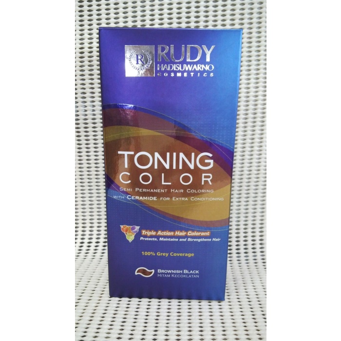 Toning Color Rudy Hadisuwarno Brownish Black / pewarna rambut