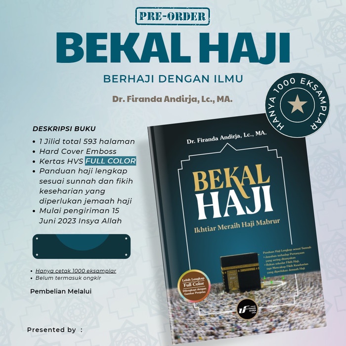 FLASH SALE BEKAL HAJI DAN UMRAH - DR. FIRANDA ANDIRJA, MA. TERLARIS