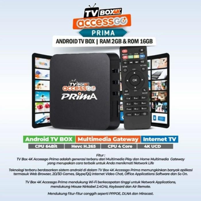 Android Tv Box Ram 2Gb/16Gb 4K Accessgo Prima