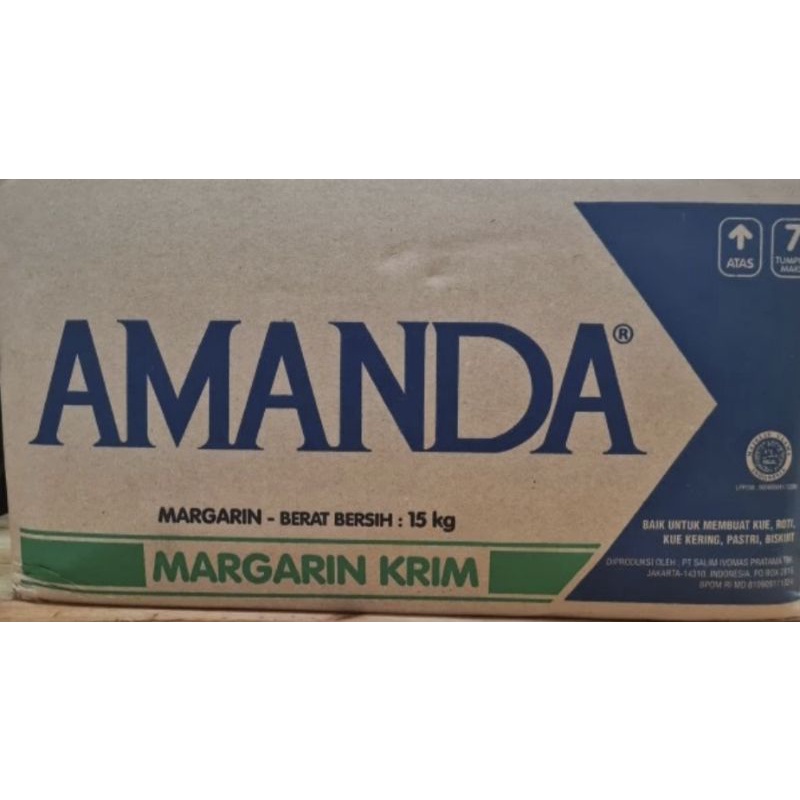 

Amanda Margarine / Mentega Kemasan Dus 15 kg