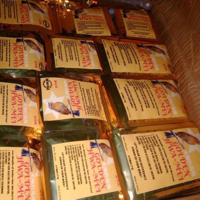Diskon Special Voer Import Burung .Wambi Hwamei