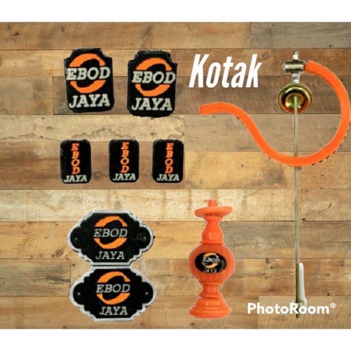 1 Set Logo Emblem Merk Ebod Jaya Sangkar Kotak (ORIGINAL)