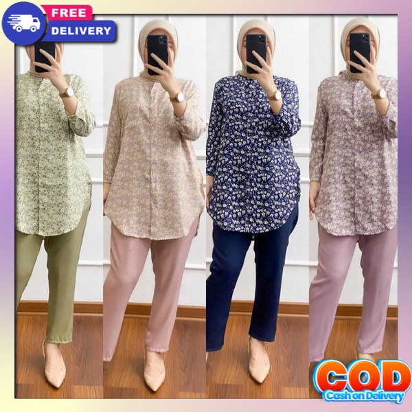 Terbaru Onset Remaja Kuliahan Bestseller Wanita Kekinian Set Oneset Cwek Ootd Bsju Perempuan Murah S